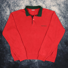 Load image into Gallery viewer, Vintage 90s Faded Red &amp; Green Sergio Tacchini Collared Sweatshirt | Medium
