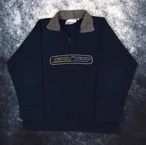 Vintage 90s Navy Giorgio 1/4 Zip Giotech Fleece | Medium