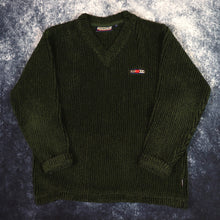 Load image into Gallery viewer, Vintage 90s Forest Green Giorgio Giotech V Neck Fleece Sweatshirt | Medium
