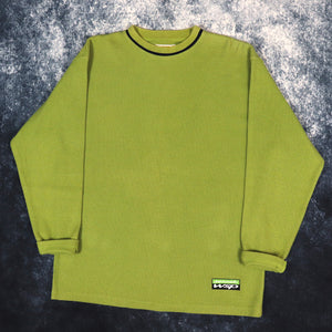 Vintage 90s Green Sonneti Ribbed Sweatshirt | Large