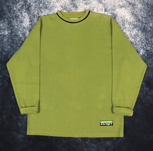 Vintage 90s Green Sonneti Ribbed Sweatshirt | Large