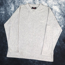 Load image into Gallery viewer, Vintage 90s Grey Donnay Ribbed Fleece Sweatshirt | Large
