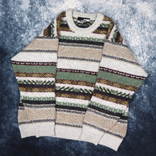 Load image into Gallery viewer, Vintage 90s Monte Carlo Aztec Grandad Jumper | XS
