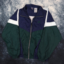 Load image into Gallery viewer, Vintage 90s Navy &amp; Green Nike Windbreaker Jacket | XL
