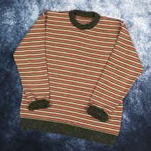 Load image into Gallery viewer, Vintage 90s Striped Libero Grandad Jumper | Medium
