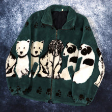 Load image into Gallery viewer, Vintage 90s Teal Dog Fleece Jacket | Large
