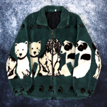 Load image into Gallery viewer, Vintage 90s Teal Dog Fleece Jacket | Large
