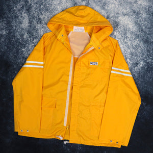 Vintage 90s Yellow Nippon Safety Cagoule Jacket | XS