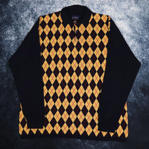 Vintage Argyle The Sweater Shop Collared Jumper | 4XL