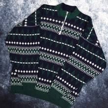 Load image into Gallery viewer, Vintage Aztec 1/4 Zip Grandad Jumper | Medium
