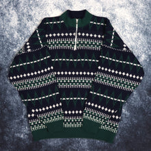 Load image into Gallery viewer, Vintage Aztec 1/4 Zip Grandad Jumper | Medium
