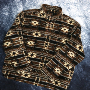 Vintage Aztec Cotton Traders Fleece Sweatshirt