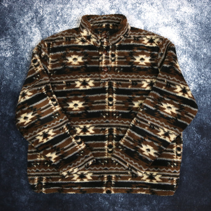 Vintage Aztec Cotton Traders Fleece Sweatshirt