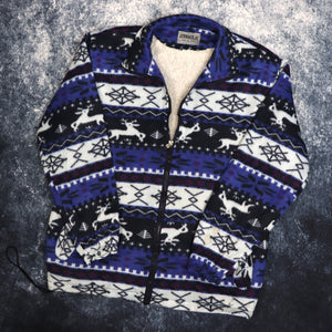 Vintage 90's Jinhaolai Aztec Fleece Jacket | Large