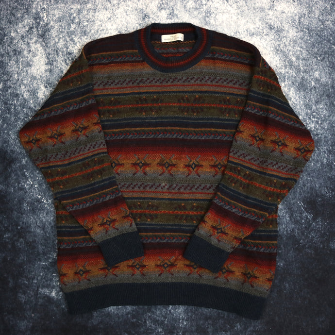 Vintage Aztec Grandad Jumper