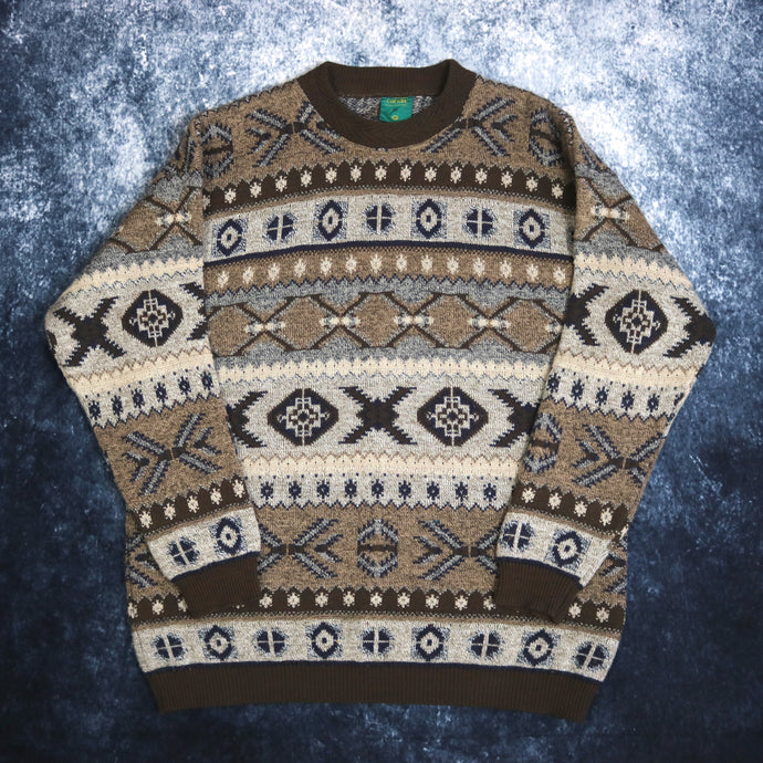 Vintage Aztec Grandad Jumper