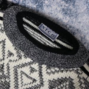 Vintage Aztec Grandad Jumper