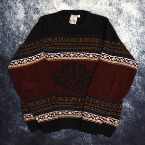 Vintage Aztec Grandad Jumper | Small