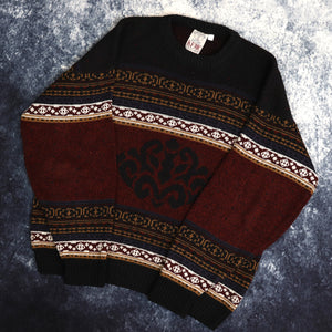 Vintage Aztec Grandad Jumper | Small