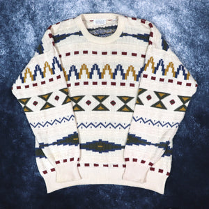 Vintage Aztec Grandad Jumper | XL