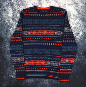 Vintage Aztec Grandad Jumper | Medium