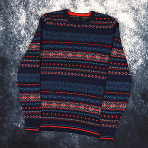 Vintage Aztec Grandad Jumper | Medium