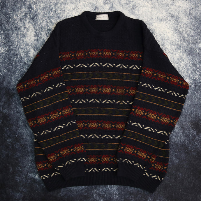 Vintage Aztec Grandad Jumper