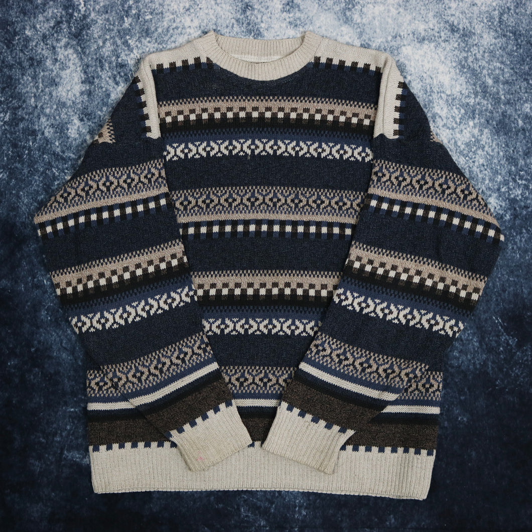 Vintage Aztec Grandad Jumper