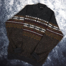 Load image into Gallery viewer, Vintage Aztec High Neck Grandad Jumper | Small
