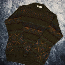 Load image into Gallery viewer, Vintage Khaki Aztec Jumper
