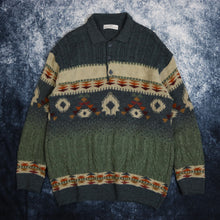 Load image into Gallery viewer, Vintage Aztec Collared Jumper
