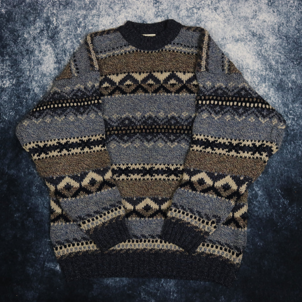 Vintage Aztec Grandad Jumper 