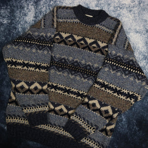 Vintage Aztec Grandad Jumper 