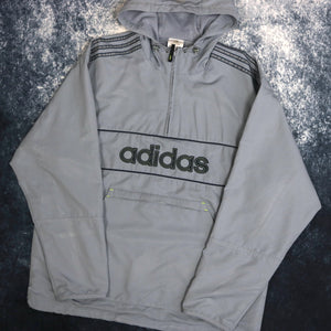 Vintage Baby Blue Adidas 1/4 Zip Windbreaker Jacket | XL