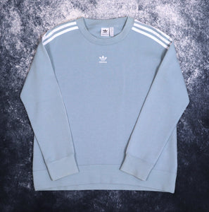 Vintage Baby Blue Adidas Trefoil Sweatshirt | Medium