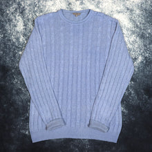 Load image into Gallery viewer, Vintage Baby Blue Cable Knit Style Jumper | Large
