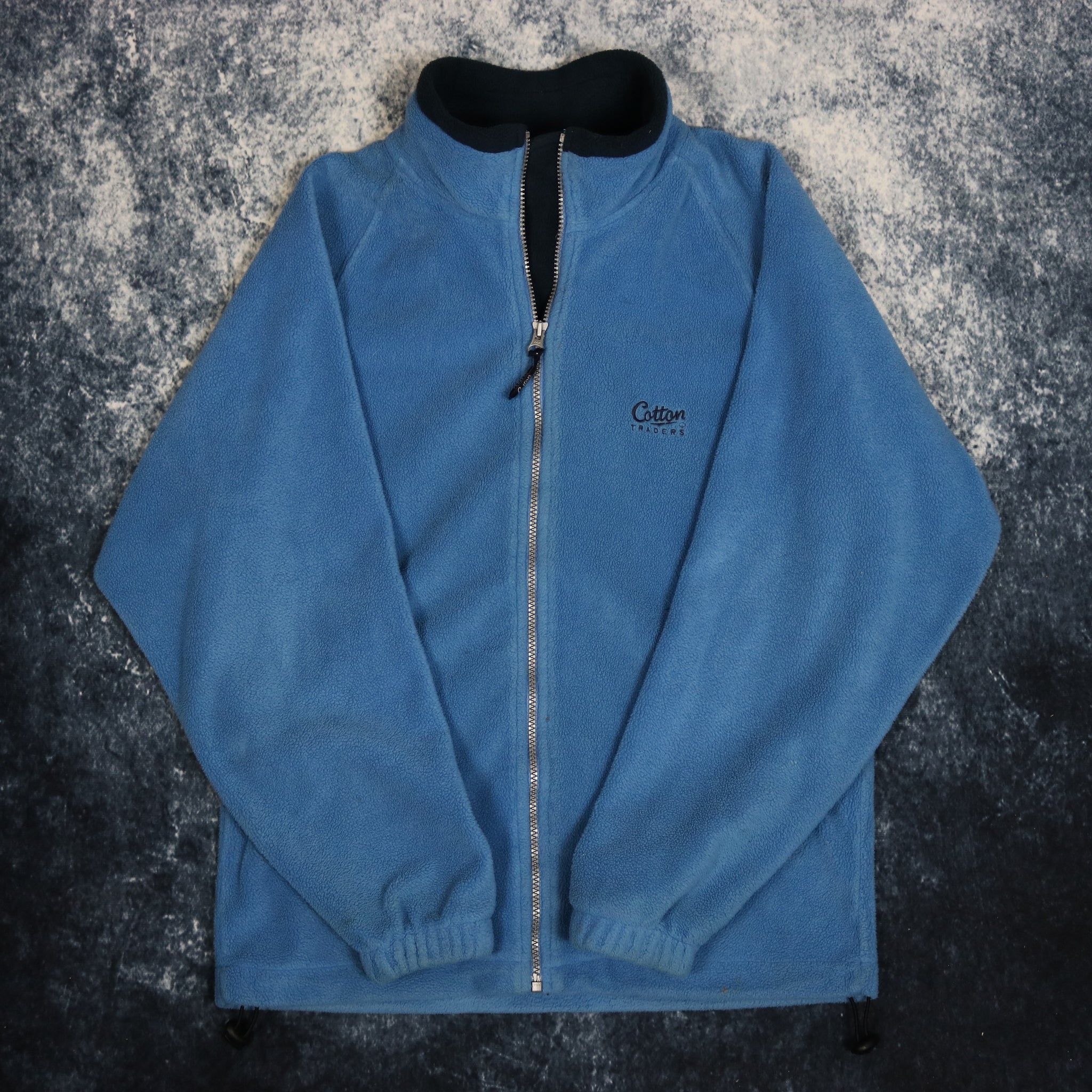 Vintage Baby Blue Cotton Traders Fleece Jacket Small – ragkid