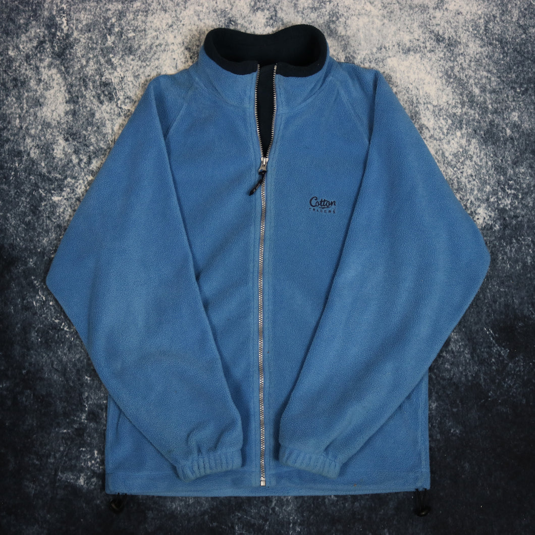Vintage Baby Blue Cotton Traders Fleece Jacket