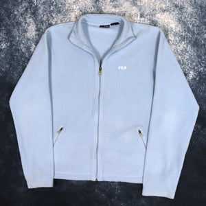 Vintage Baby Blue Fila Fleece Jacket | XL