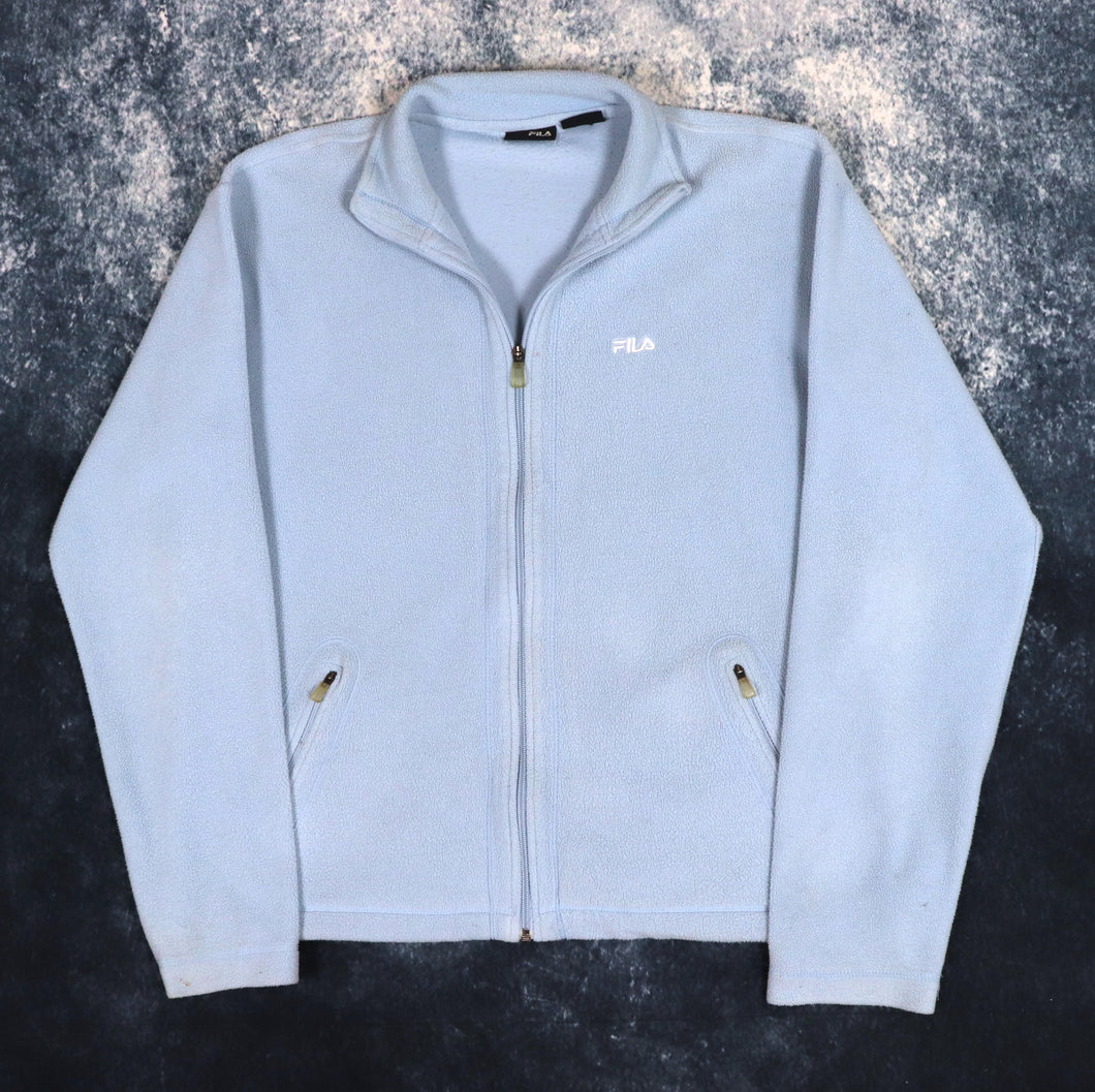 Vintage Baby Blue Fila Fleece Jacket | XL
