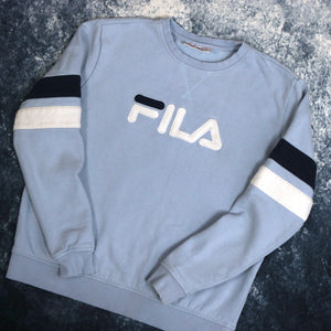Vintage Baby Blue Fila Spell Out Sweatshirt