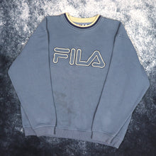 Load image into Gallery viewer, Vintage Baby Blue Fila Spell Out Sweatshirt | Medium
