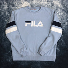 Load image into Gallery viewer, Vintage Baby Blue Fila Spell Out Sweatshirt
