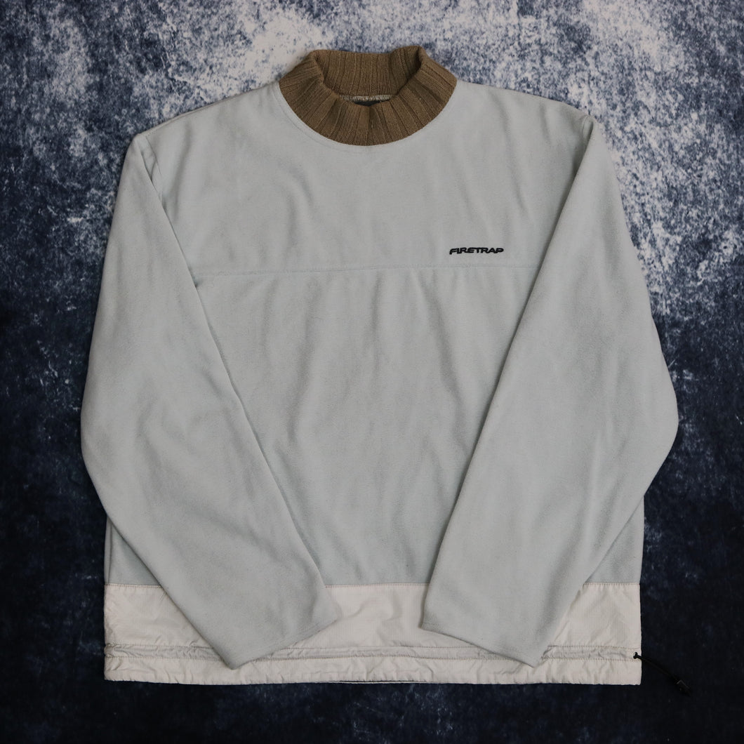 Vintage Baby Blue Firetrap High Neck Fleece Sweatshirt