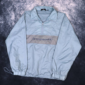 Vintage Baby Blue Le Coq Sportif Half Zip Windbreaker Jacket | XXL