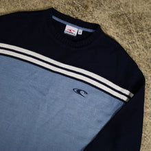 Load image into Gallery viewer, Vintage Baby Blue &amp; Navy O&#39;Neill Jumper
