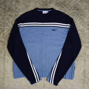 Vintage Baby Blue & Navy O'Neill Jumper