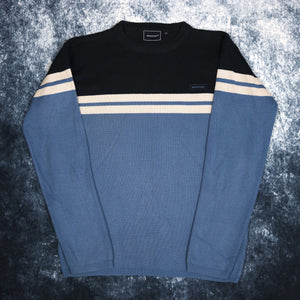 Vintage Baby Blue, Navy & Grey Rockport Jumper