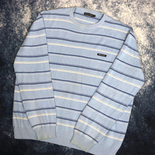 Load image into Gallery viewer, Vintage Baby Blue, Navy &amp; White Striped Rockport Jumper
