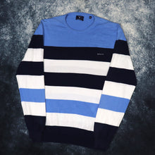 Load image into Gallery viewer, Vintage Baby Blue, Navy &amp; White Stripy Gant Jumper | XXL
